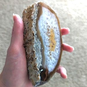 Large Agate Geode Slice